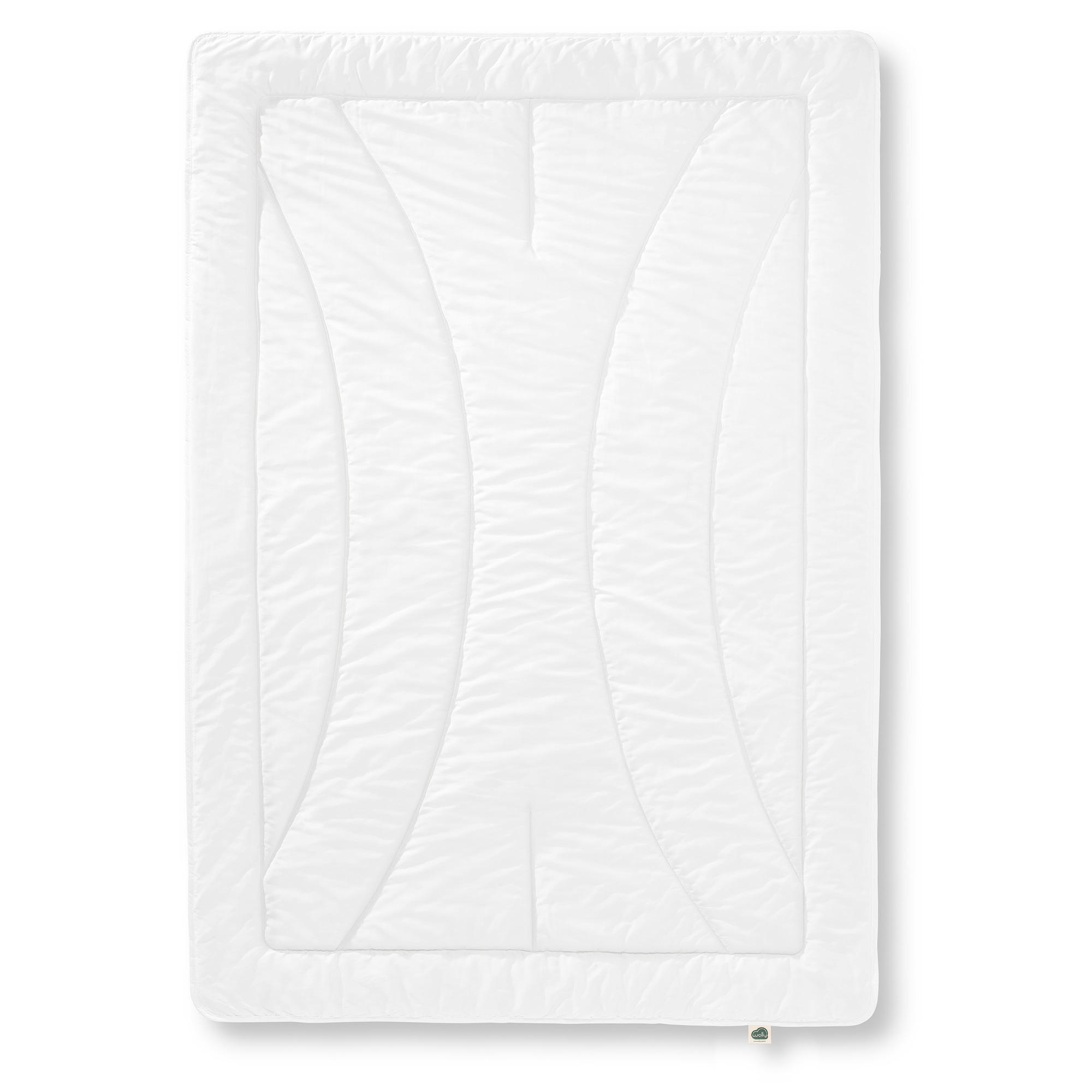 SOMMERBETTDECKE MERINOWOLLE Schurwolle leicht - Weiß, Naturmaterialien/Textil (155/220cm) - wolly