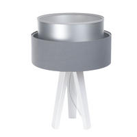 TISCHLAMPE Grau 30/45 cm - Weiß, Kunststoff (30/0.7/45cm) - ONZENO