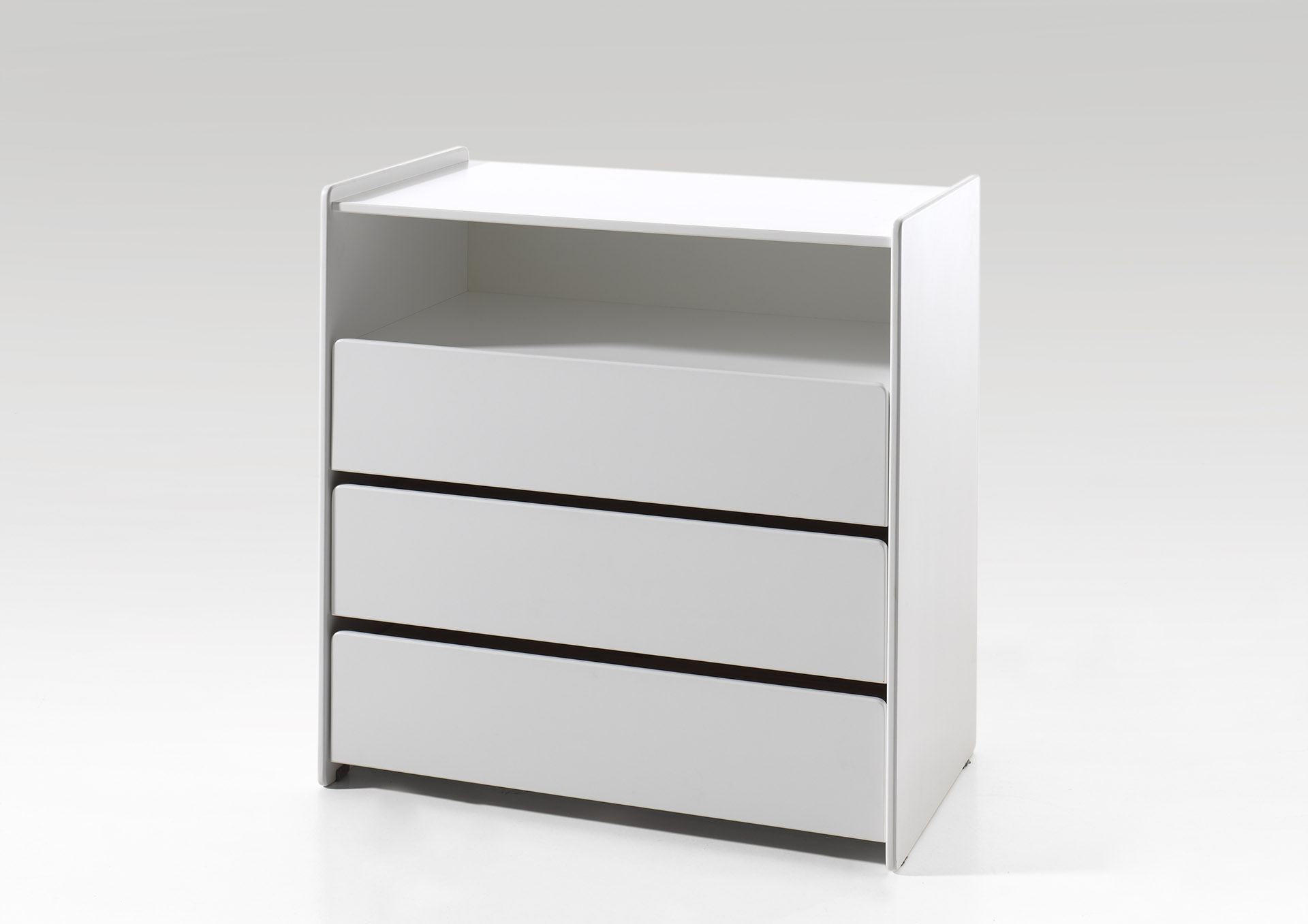 SCHUBLADENKOMMODE Karilynn 90x47x92 aus MDF in Weiß - Weiß, Holzwerkstoff (90/92/47cm) - 58aufmkessel