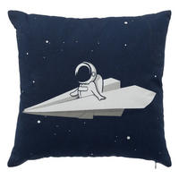 KINDERKISSEN Space 40/40 cm - Dunkelblau, Textil (10/40cm) - Atmosphera for kids