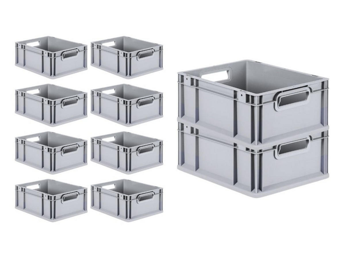 EUROBOX Nextgen Economy Griffe Offen 17x30x40cm 16 Liter - Grau, Kunststoff (30/17/40cm) - PROREGAL