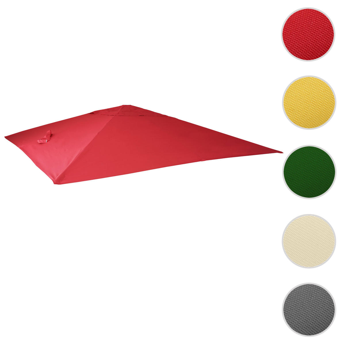 ERSATZ-BEZUG FÜR SCHIRM I Rot - Rot, Textil (295/295cm) - MCW