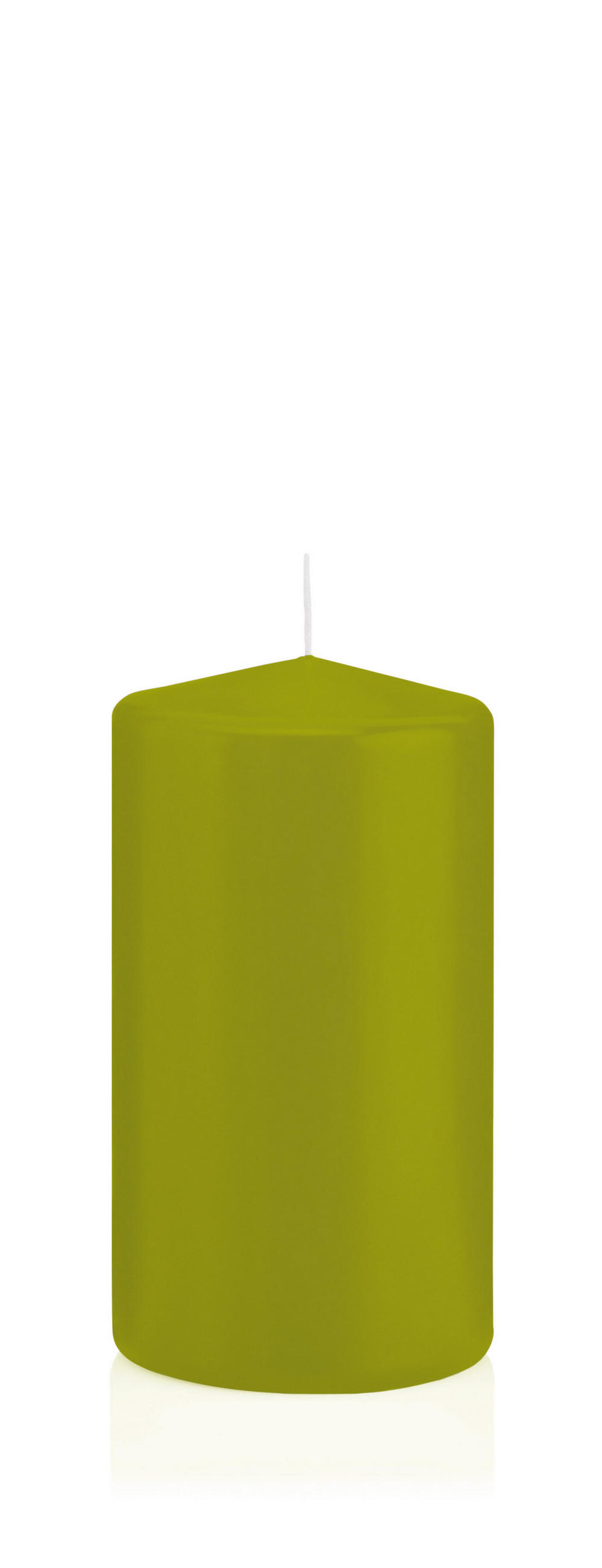 STUMPENKERZEN Grün Ø 68 x 130 mm, 12 Stück - Grün, Paraffin (7/13cm) - Wiedemann Kerzen