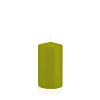STUMPENKERZEN Grün Ø 68 x 130 mm, 12 Stück - Grün, Paraffin (7/13cm) - Wiedemann Kerzen
