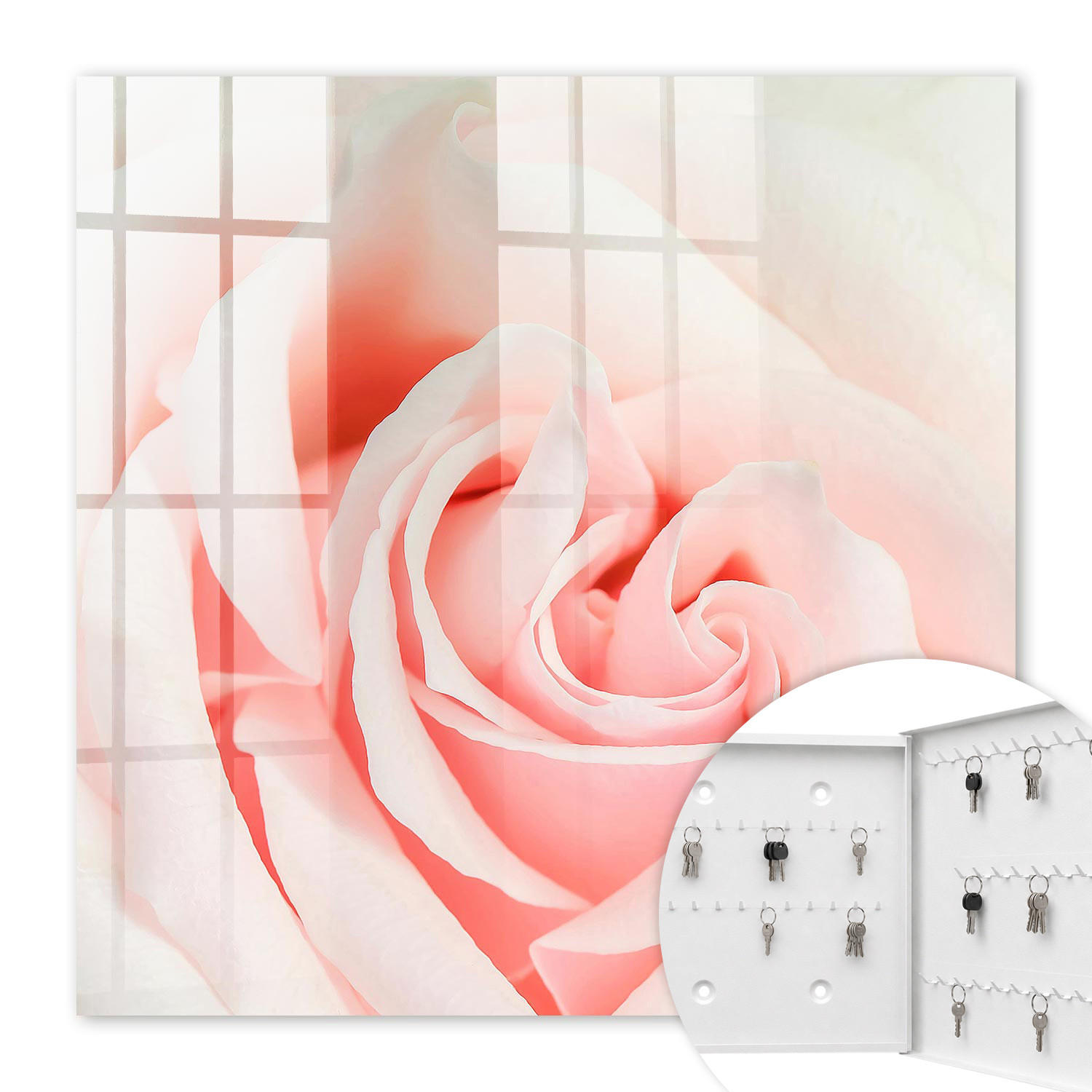 Tulup Schlüsselbox Pink 30x30x5 cm