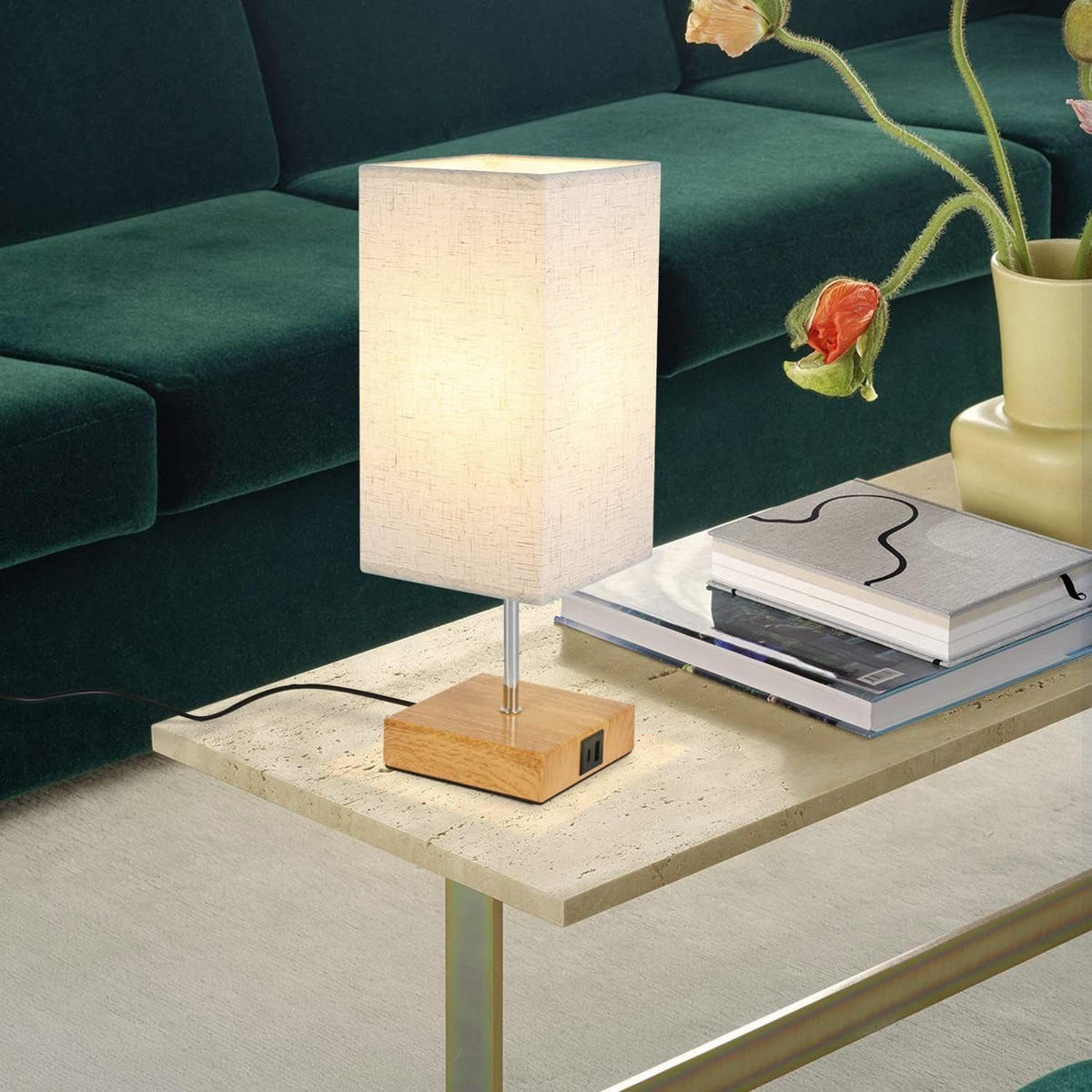 TISCHLAMPE Thorne 13/13/37 cm - Braun, Metall (13/13/37cm) - ZMH