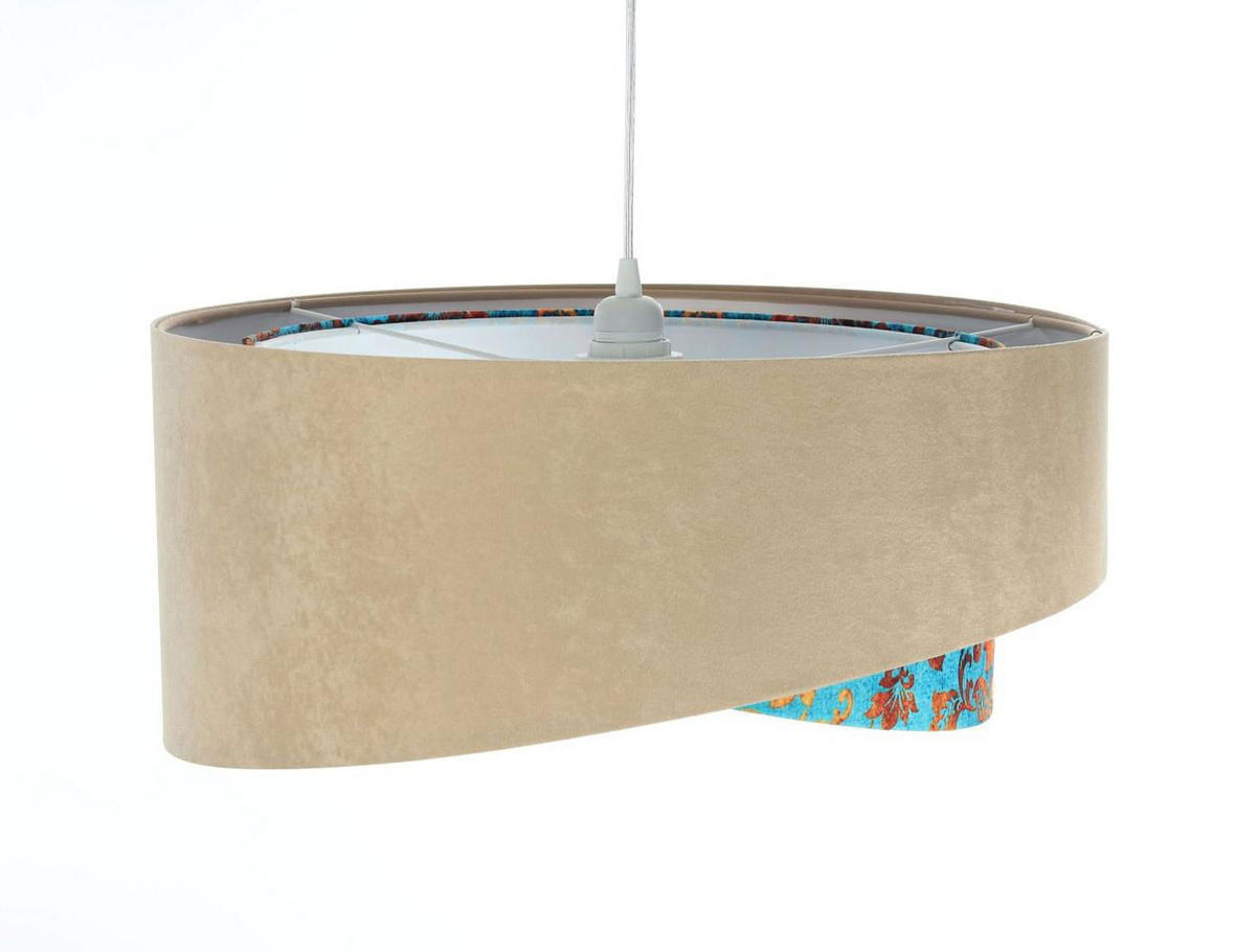 HÄNGELEUCHTE Türkis 50/23 cm - Türkis, Kunststoff (50/1.3/23cm) - ONZENO