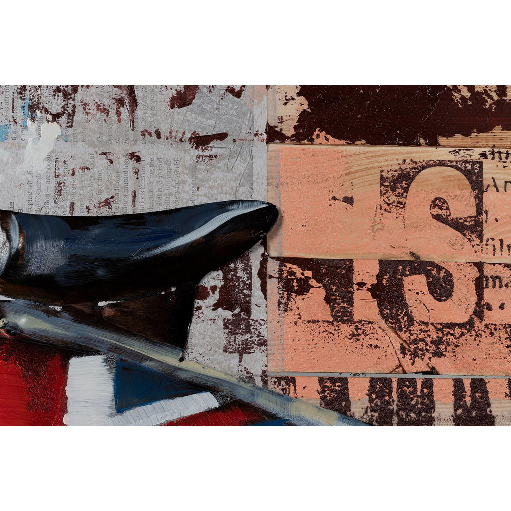 Thumbnail - Kunstloft Wandbild, Beige, Metall, Holz, 3.5x50 cm, Bilder und Zubehör