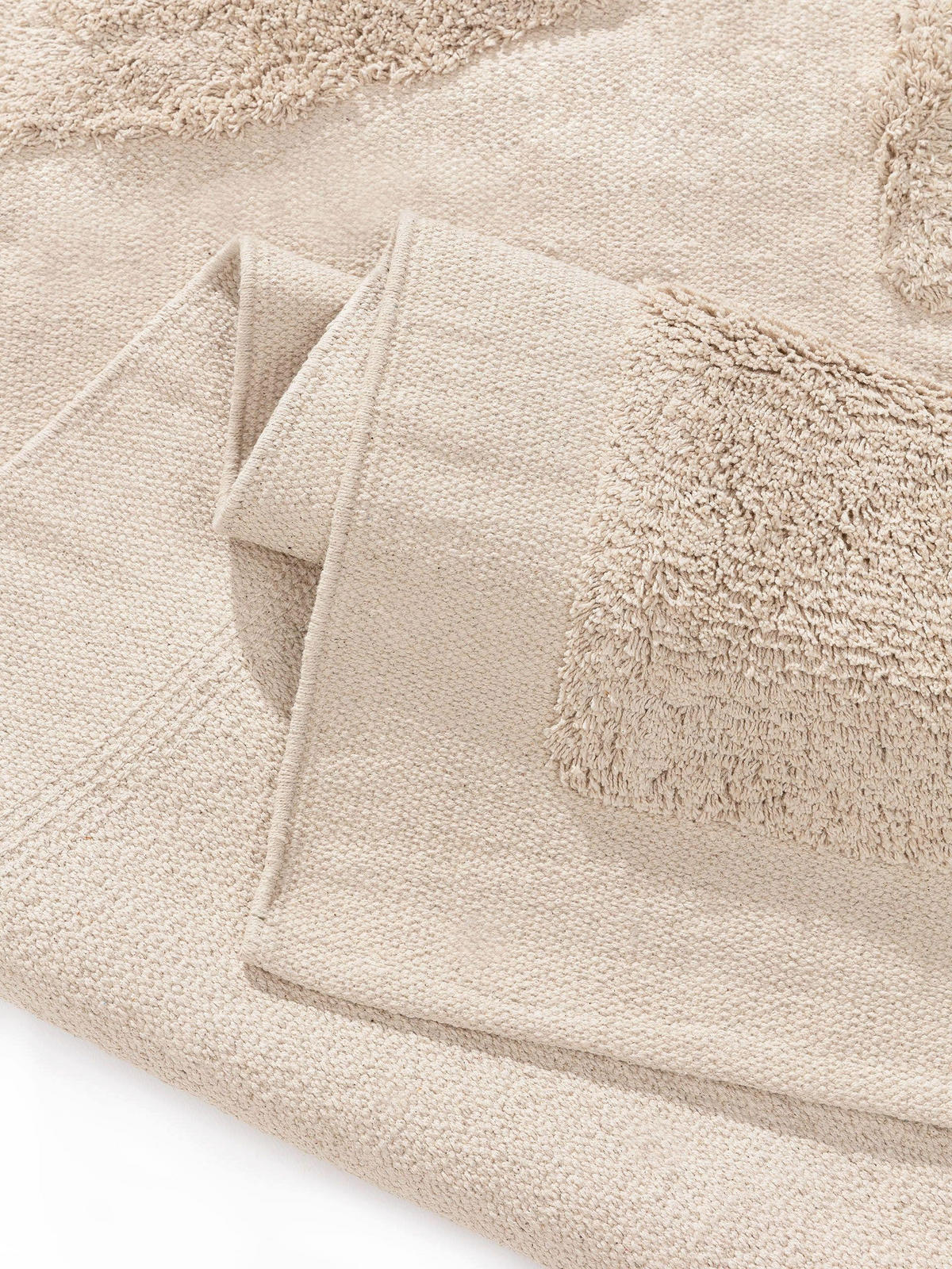 BAUMWOLLTEPPICH Isla Beige 160x230 cm - Beige, Textil (160/230cm) - benuta Pop