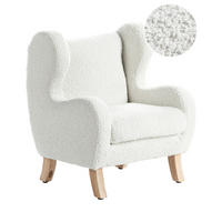 KINDERSESSEL Bouclé Cremeweiß Farum - Weiß, Textil (45/55/41cm) - Beliani