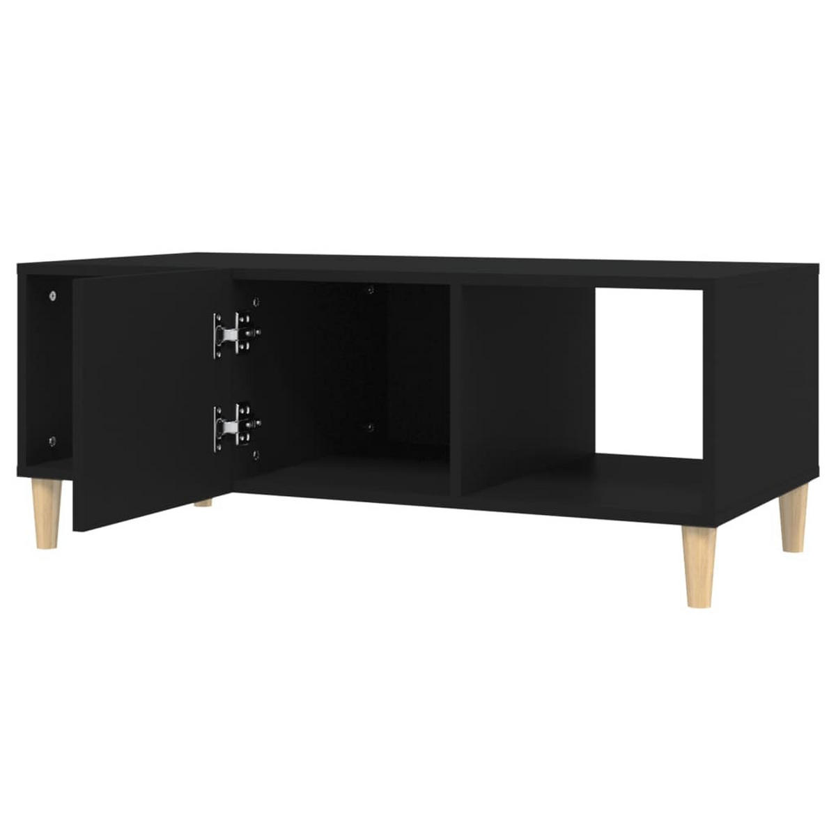 COUCHTISCH Schwarz 102x50x40 cm Holzwerkstoff - Schwarz, Holzwerkstoff (102/50/40cm) - furnicato