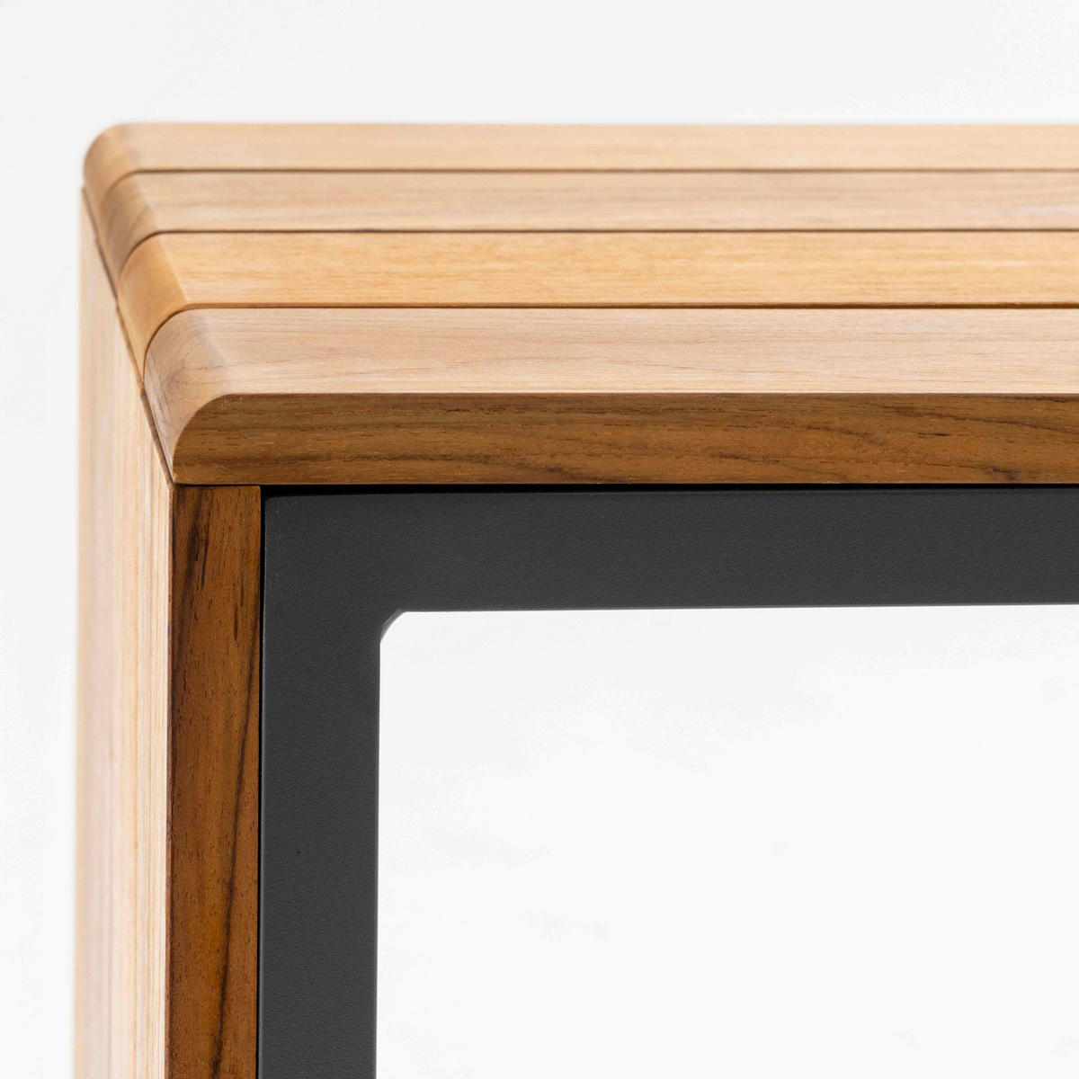 GARTENBEISTELLTISCH, Grau - Grau, Holz (50/40/35cm) - Oviala