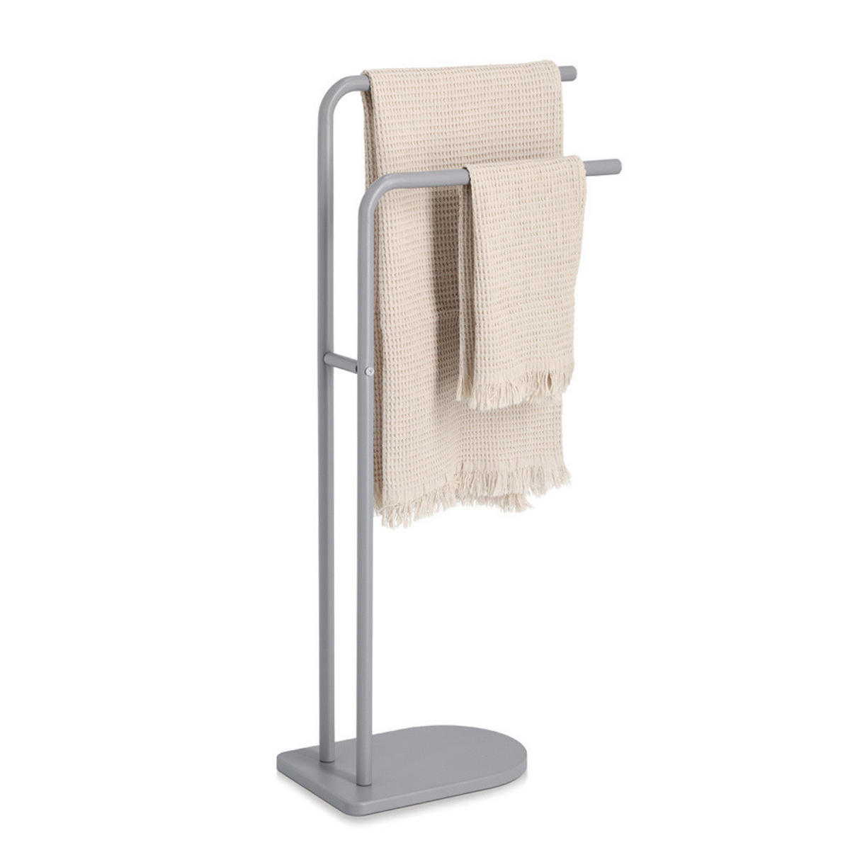 HANDTUCHSTÄNDER Vetro 41/20,5/86 cm - Grau, Metall (20.5/86/41cm) - ZELLER