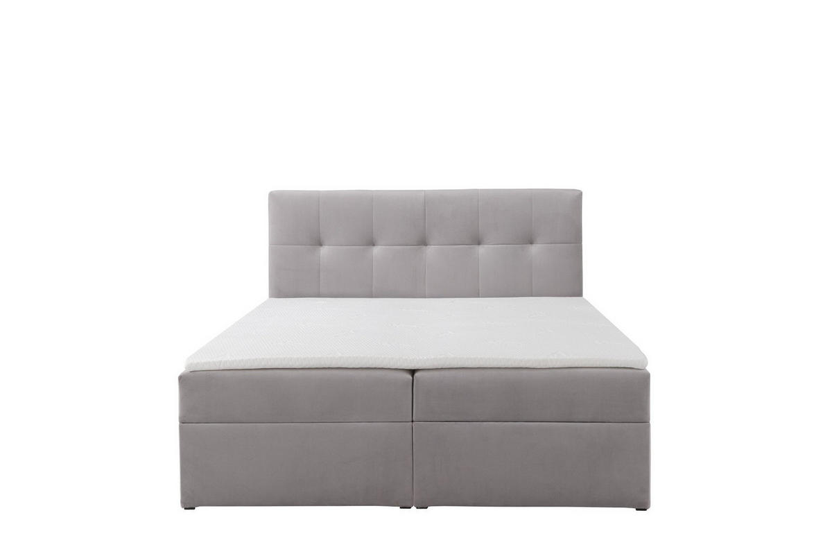 BOXBETT Toronto 160x200 Bonell-Matratze H3 und Topper - Silberfarben/Grau, Holz/Holzwerkstoff (160/200cm) - Ravio