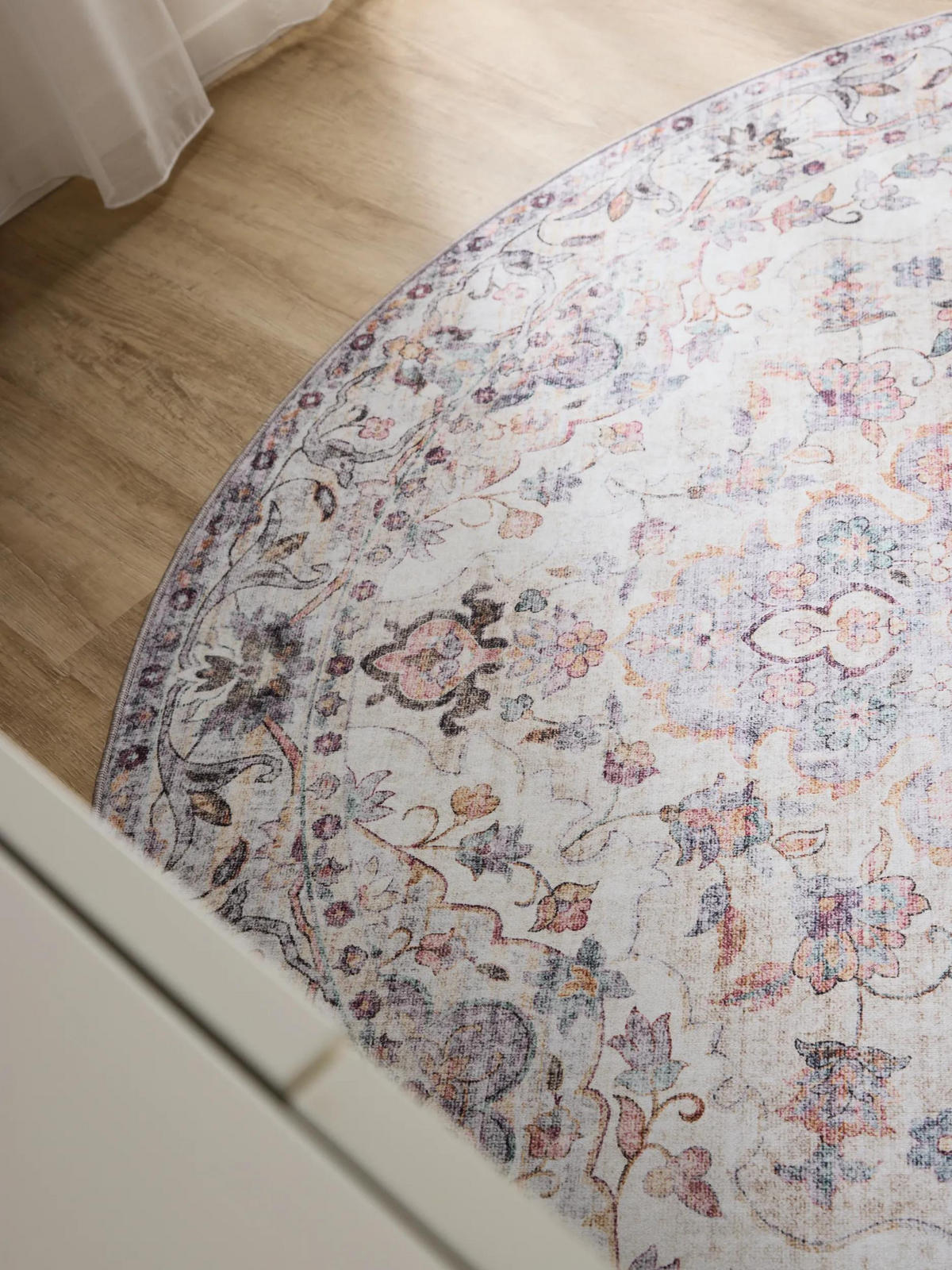 PRATELNÝ koberec George Vícebarevné ø 120 cm - různobarevná, plast/umělá hmota (120/120cm) - benuta