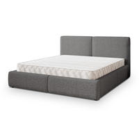 POLSTERBETT FELURO 160x200 cm mit Bettkästen - Grau - Grau, Holz (160/200cm) - MASSENO