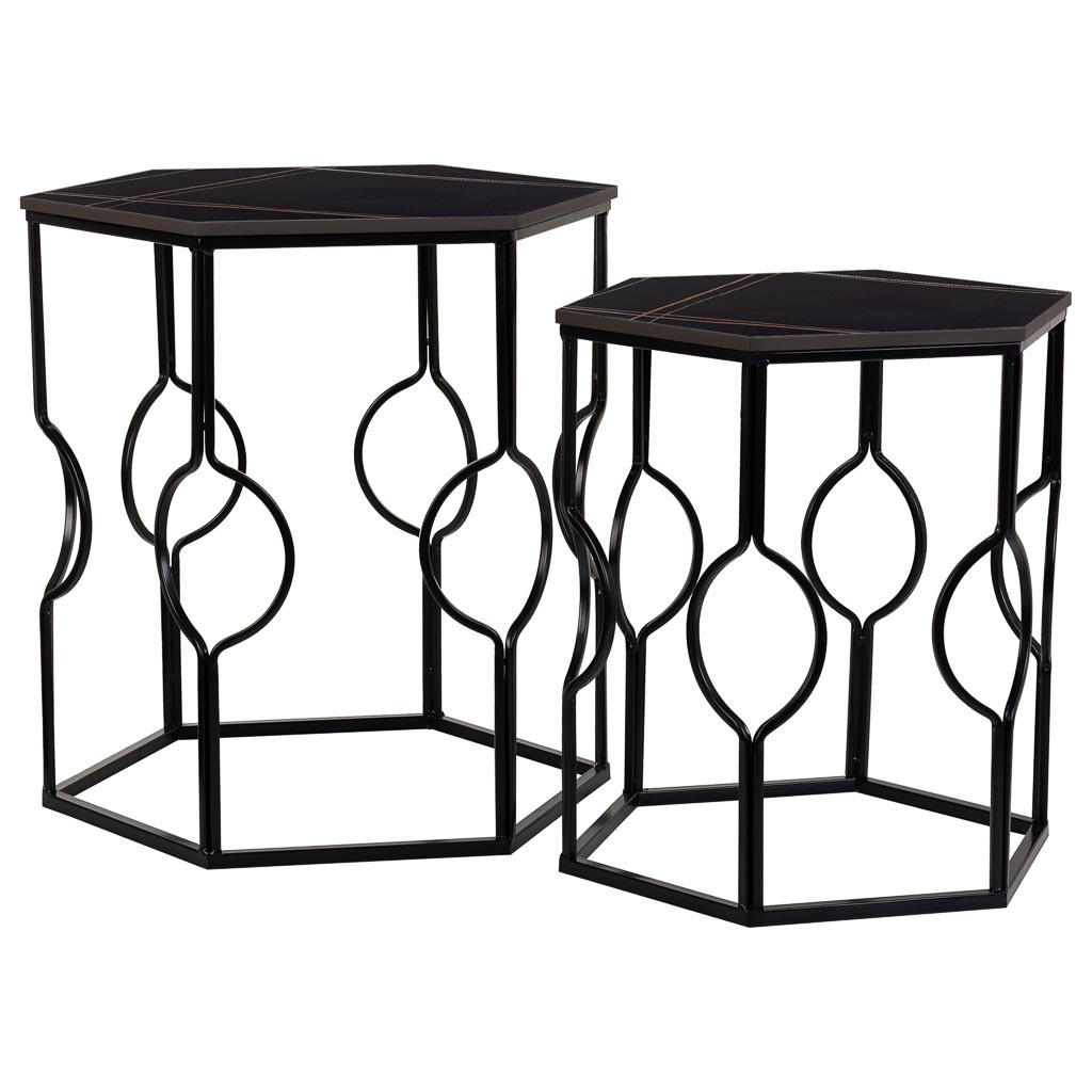 Wanderlust Tisch Schwarz 39x57x39 cm