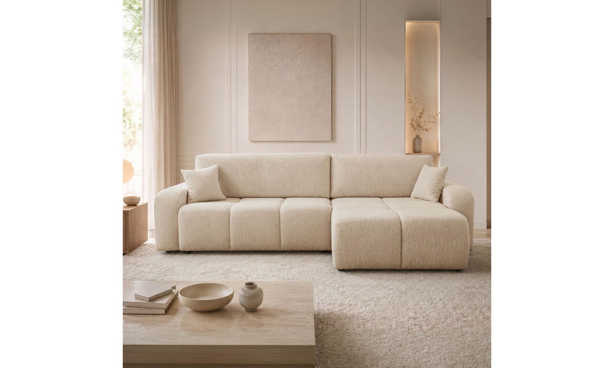 ECKSOFA MALIBU XL 275/150/87 cm Coral 40 - Koralle, Textil (275/150cm) - Lookway