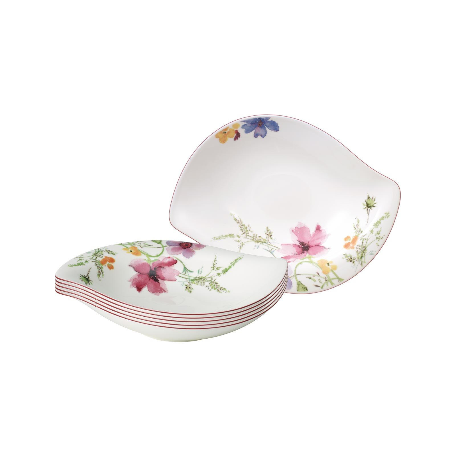 SCHALEN Mariefleur Serve & Salad bunt 29 x 21 cm 6er Set - Multicolor, Keramik (1cm) - Villeroy & Boch