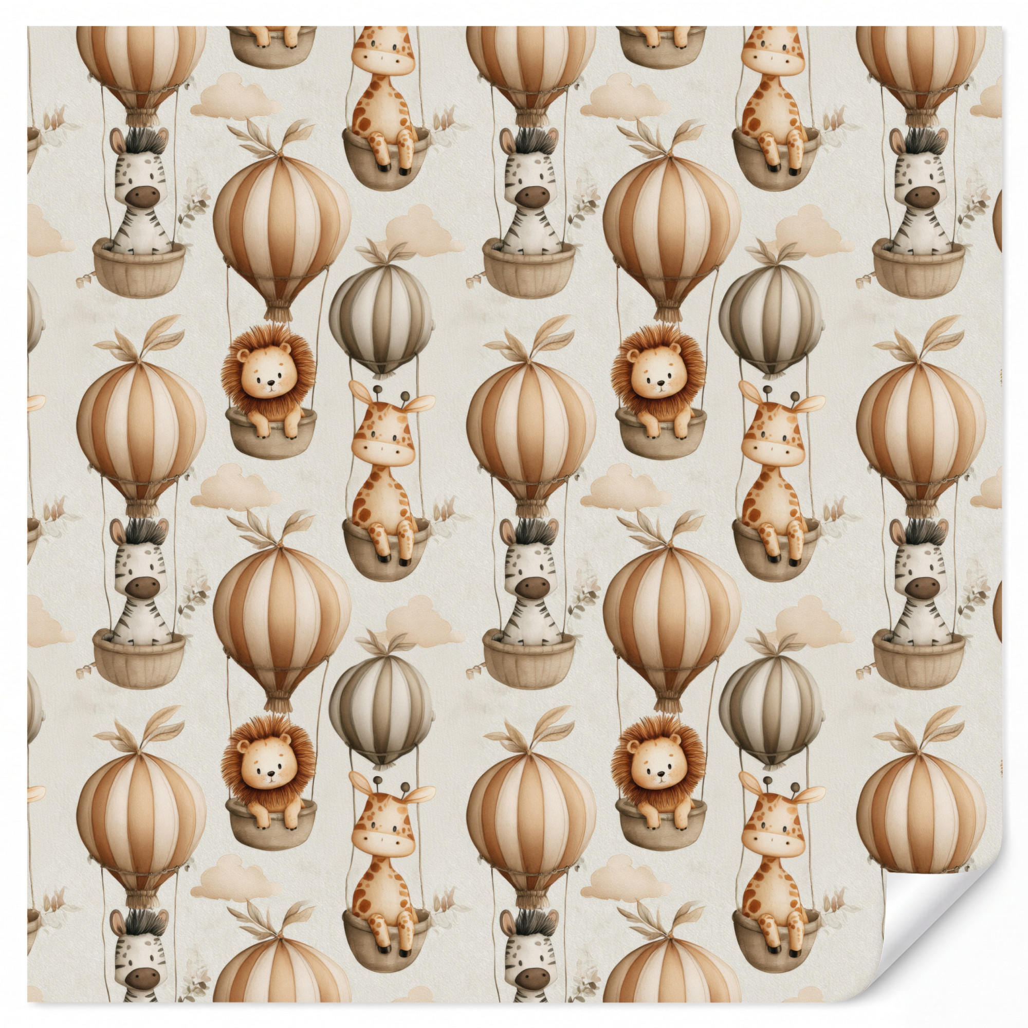 OnlyWow Kindertapete Beige 280x260 cm