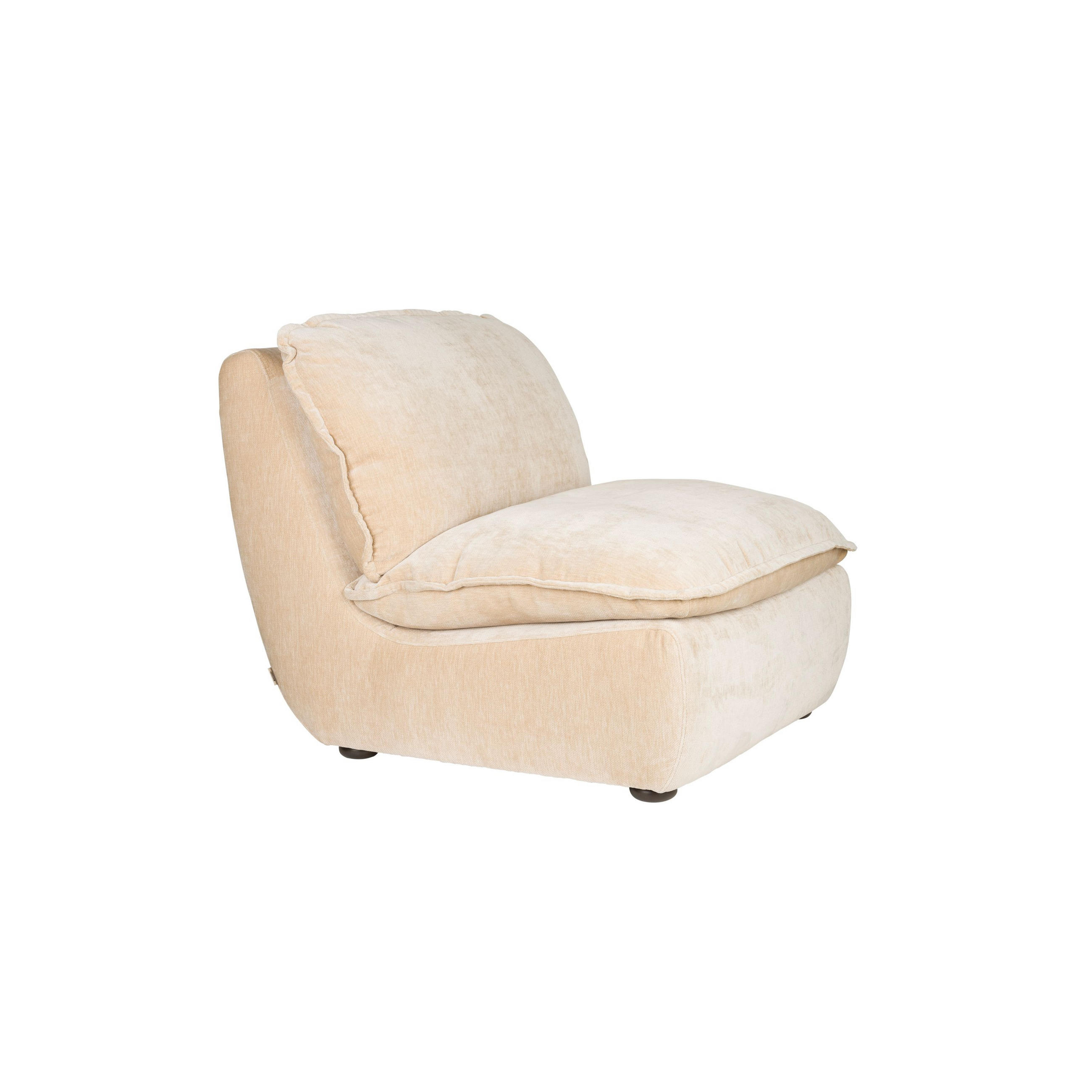 SESSEL Radley Beige - Beige, Kunststoff (82/83/100cm) - Dutchbone
