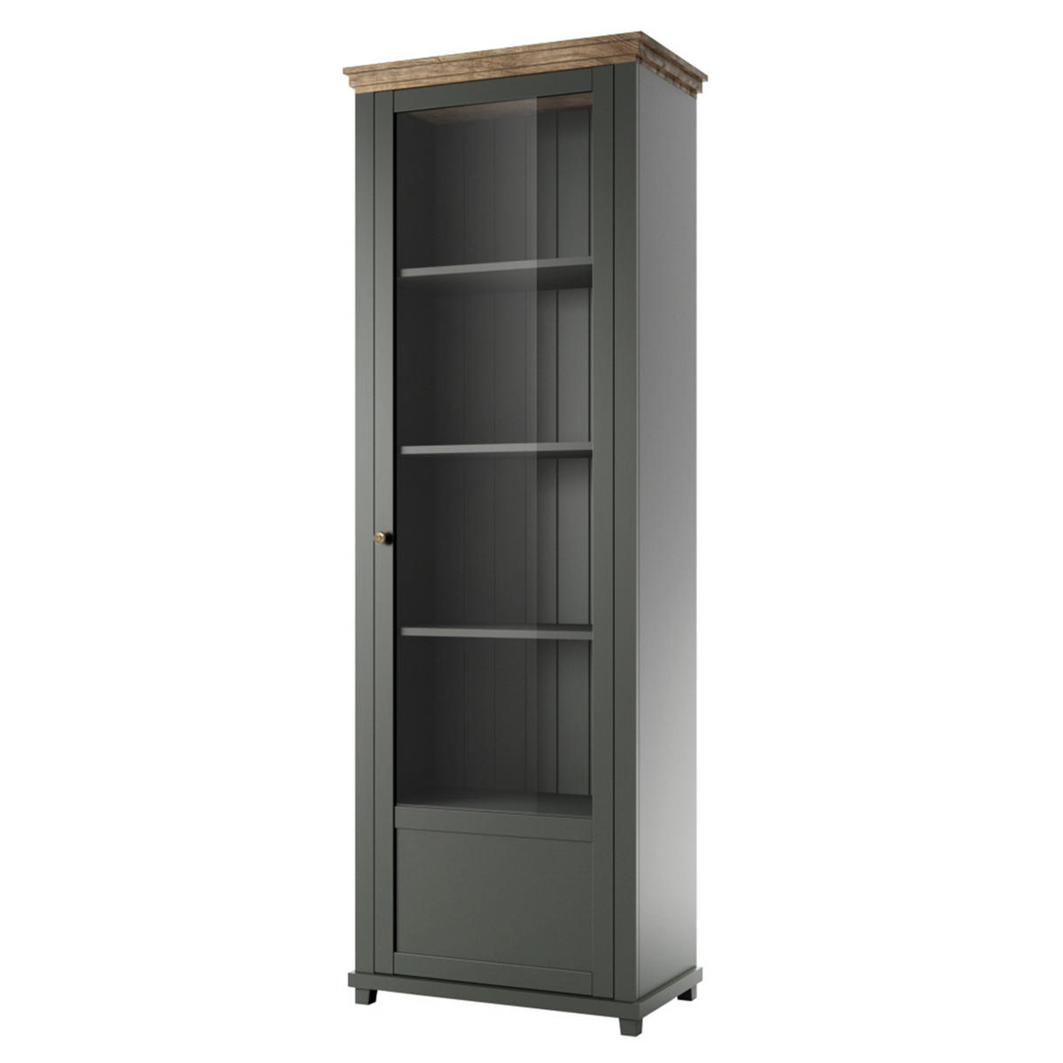 VITRINE in Grün - Grün, Holzwerkstoff (71/200/42cm) - MASSENO