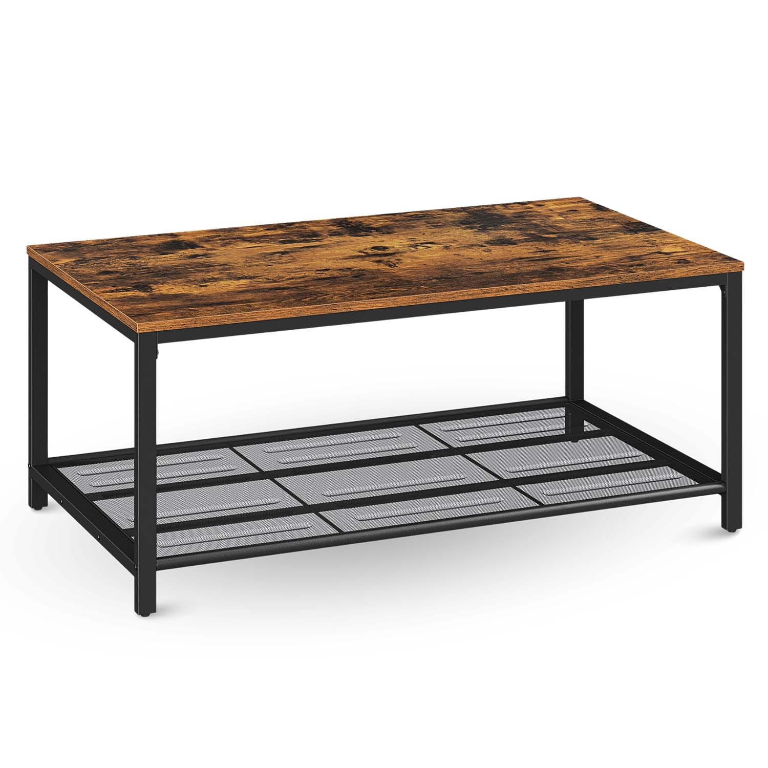 COUCHTISCH Connie - Holzfarben / Metall - 106 x 60 x 45cm - Naturfarben, Holzwerkstoff (106/60/45cm) - holz4home