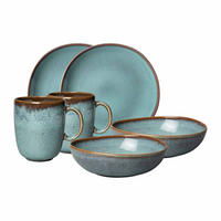 FRÜHSTÜCKS-SET Lave Glacé 6er Set - Türkis, Keramik (28/22/38cm) - like.Villeroy & Boch