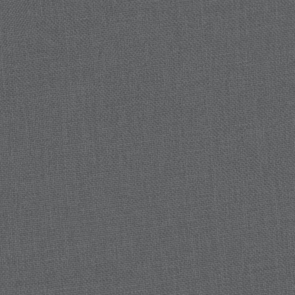 CLUBSESSEL Dunkelgrau Stoff - Dunkelgrau, Kunststoff/Textil (56/68/70cm) - vidaXL