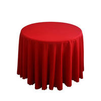 TISCHDECKE Rund Rot 160 cm - Rot, Textil (160/160/1.5cm)