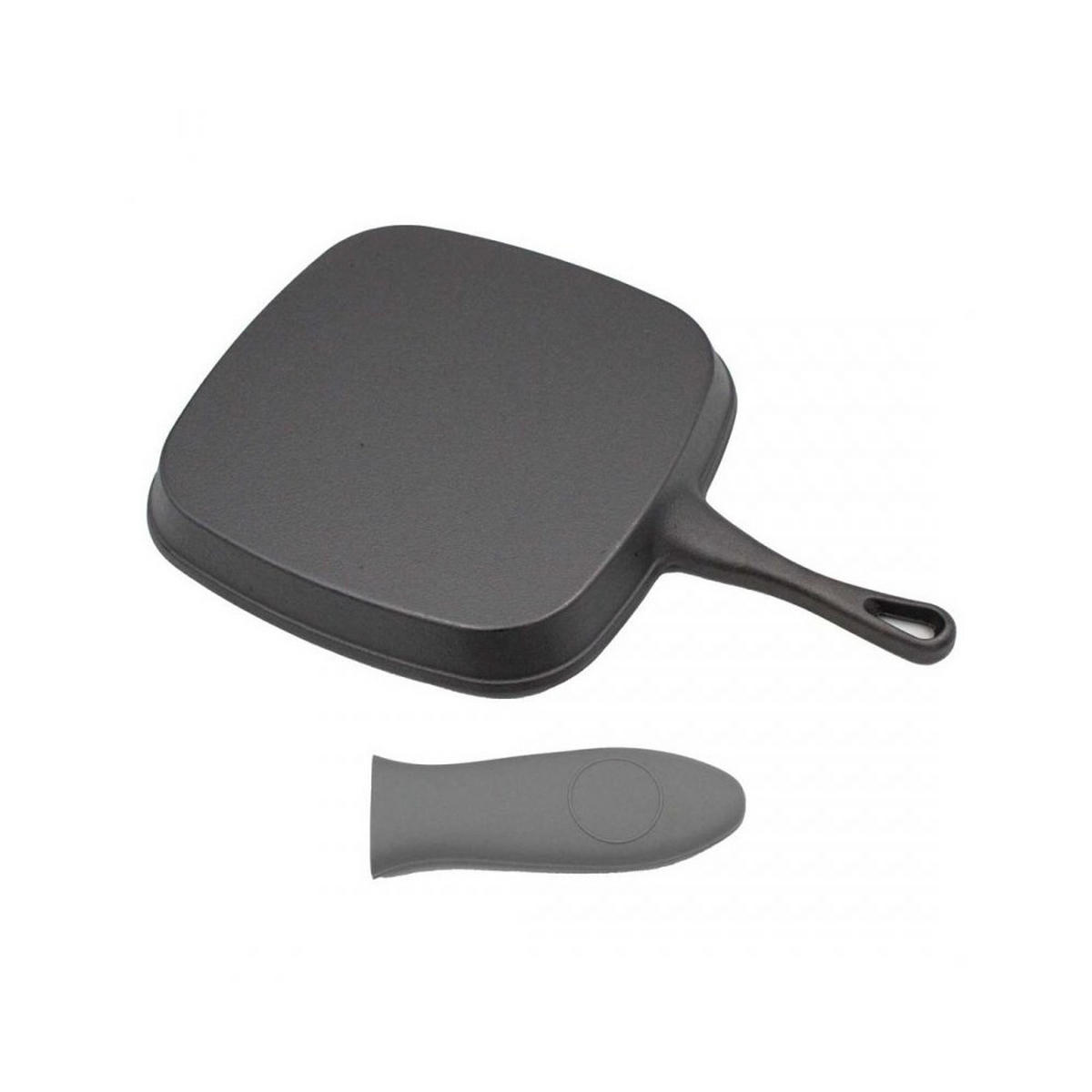 GRILLPFANNE Schwarz 38.5/24/4 cm 62012 - Schwarz, Kunststoff (24cm) - Brunbeste