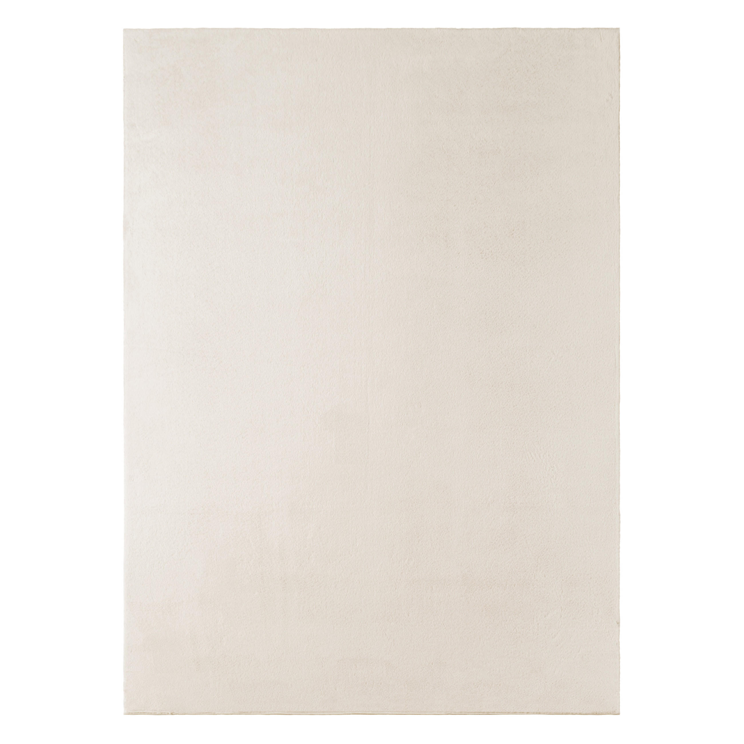KURZFLORTEPPICH LUMI creme kuschelweich waschbar 80/150 cm - Creme, Textil (80/150cm) - Tapiso