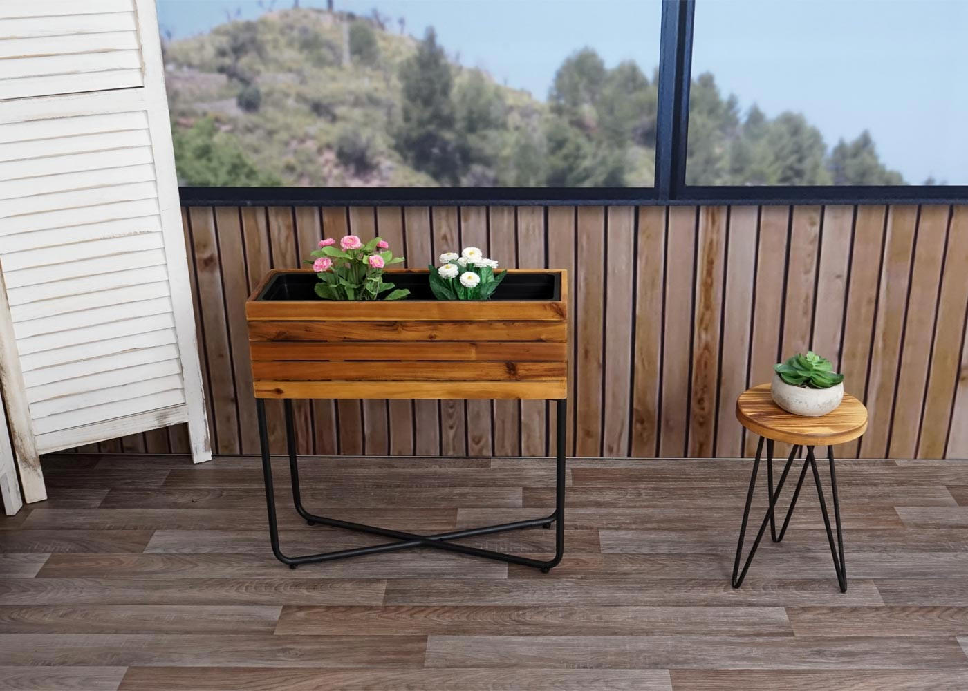 PFLANZKASTEN Braun - Braun, Holz (62/60/22cm) - MCW