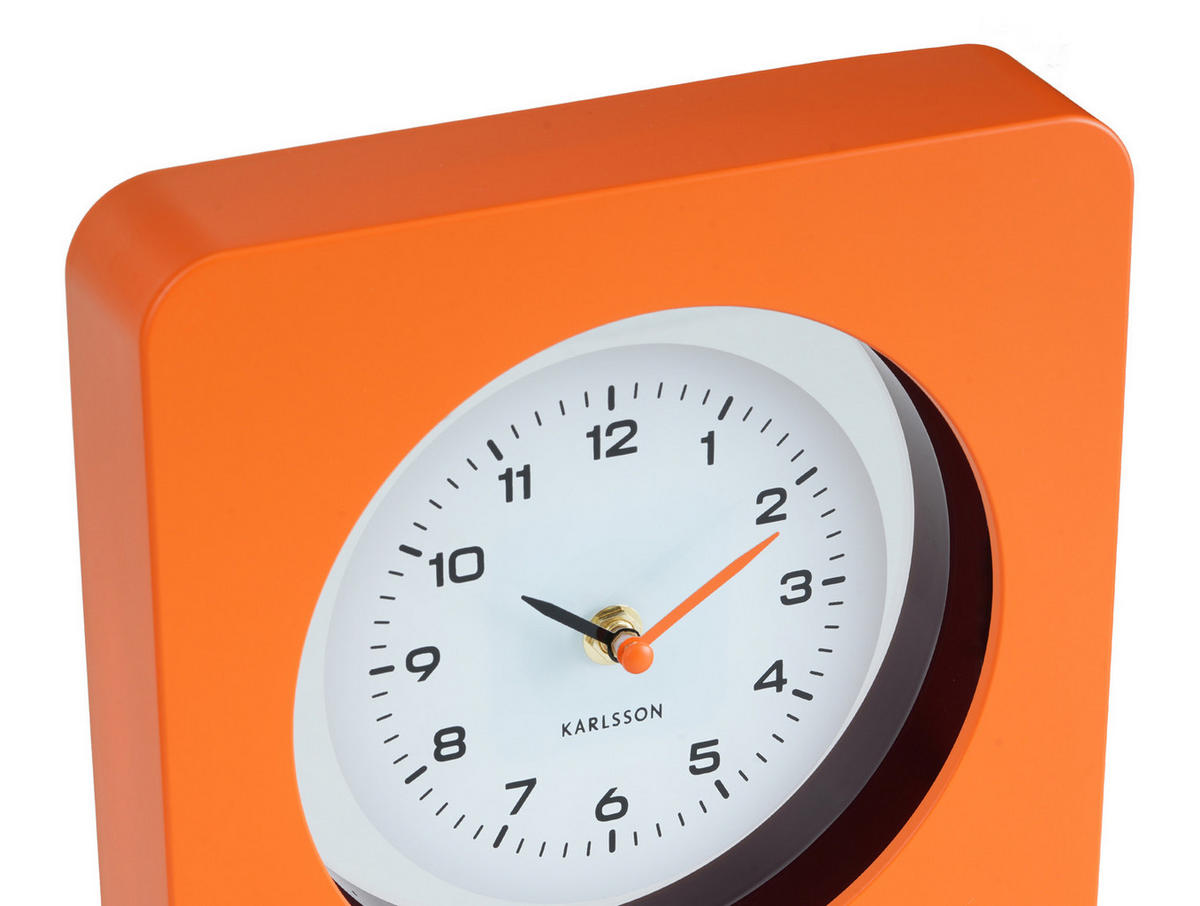 WANDUHR New Vintage Ø22 cm - Orange, Kunststoff (22/4.4/22cm) - Karlsson