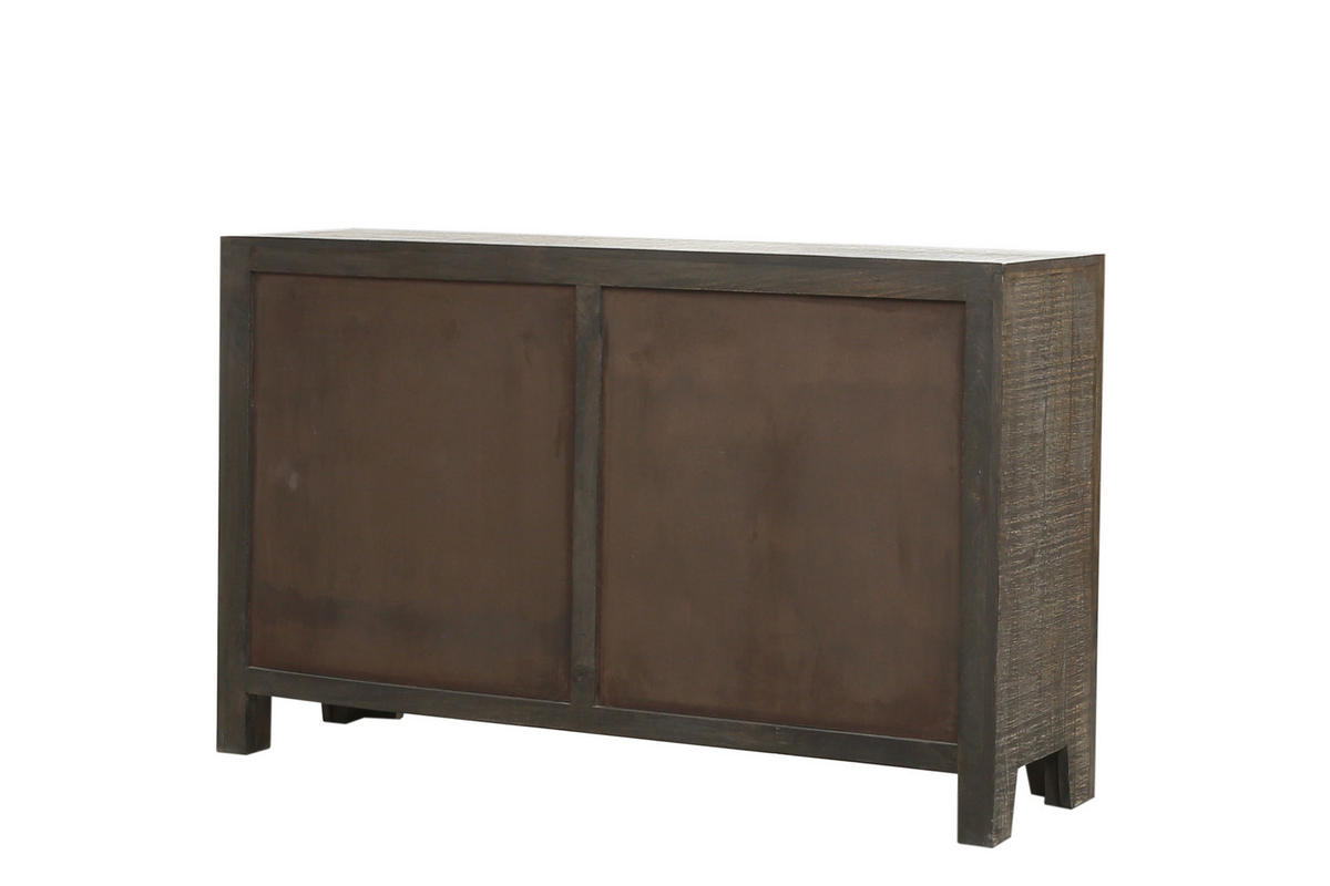 SIDEBOARD Erik Mangoholz Mehrfarbig 84x40x135cm - Multicolor, Holz (135/84/40cm) - DELUKE