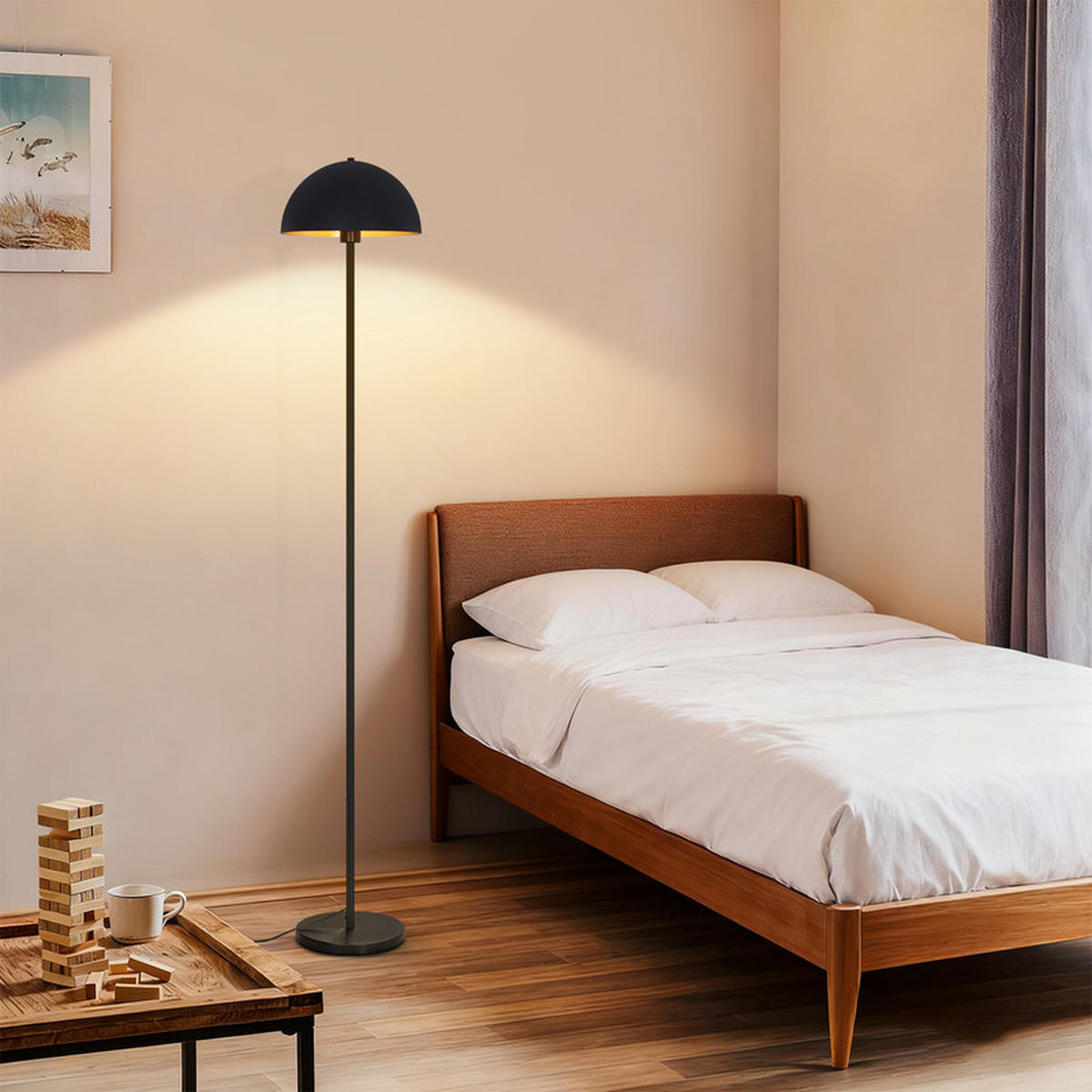 STEHLEUCHTE COLLIER Ⅲ 25/30/170 cm - Braun, Metall (25/30/170cm) - Nettlife