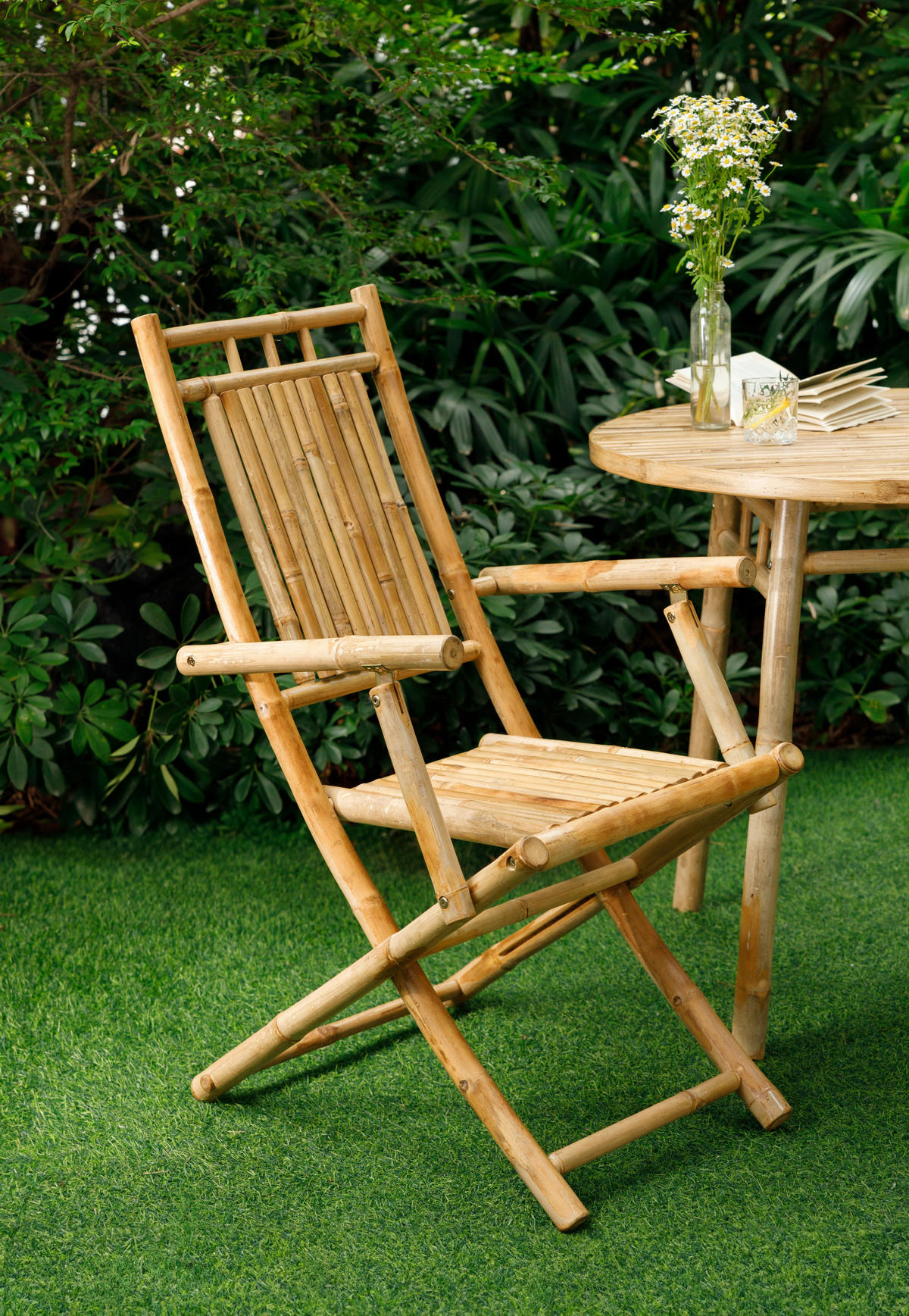 GARTENSTUHL 2er-Set Holz Braun - Braun, Holz (53.5/98/65.5cm) - Nordlys