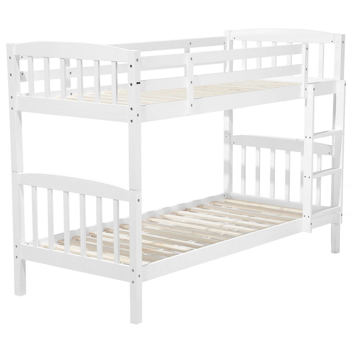 HOCHBETT Weiß 90-200 cm Revin - Weiß, Holz (90/200cm) - Beliani