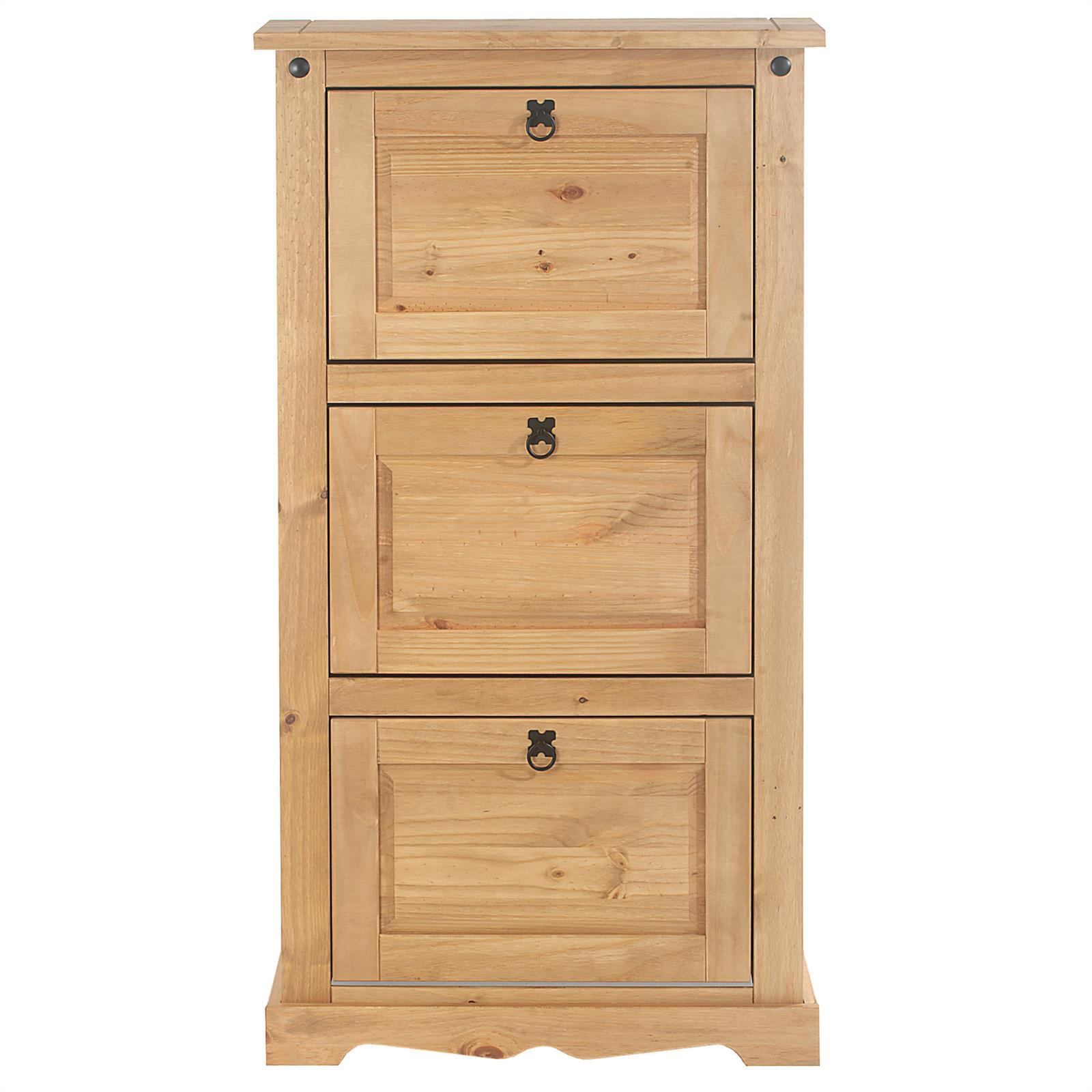 SCHUHSCHRANK TEQUILA - Kieferfarben, Holz (73/136/26cm) - IDIMEX