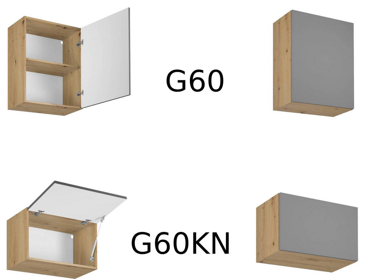 KÜCHENZEILE 420 cm - Langen KL12-M420 - in Beige / Matt - Beige, Holz (420/212/58cm)