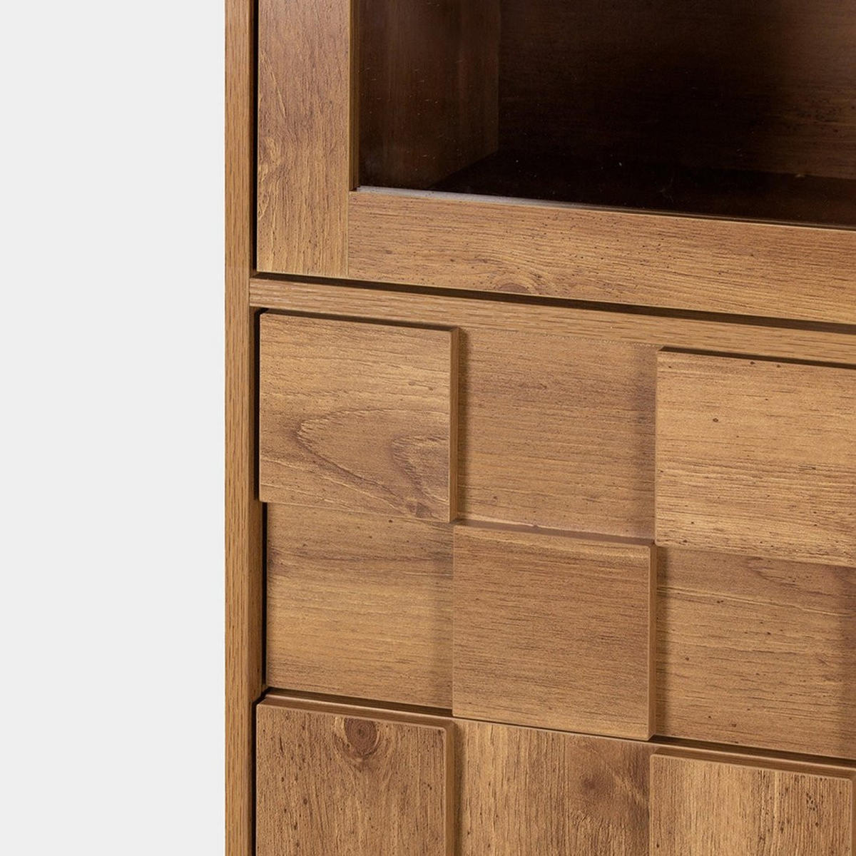 VITRINE Ivar Natürlich 108 cm x 180 cm - Naturfarben, Holzwerkstoff (108/180/40cm) - Klast Home