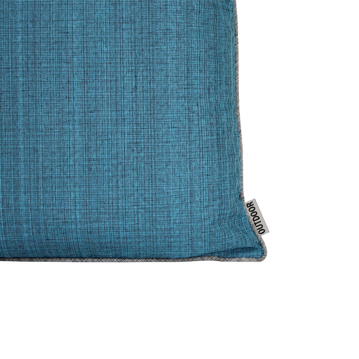 KISSENBEZUG Outdoor meliert 40x40 cm Türkis Blau - Türkis, Textil (40/40cm) - TiborTex