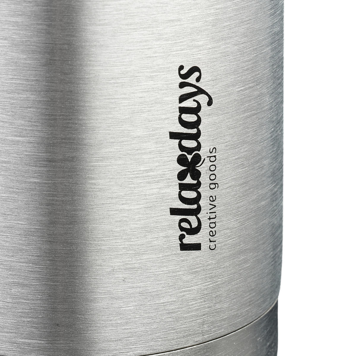 EDELSTAHL-TRINKFLASCHE - Silberfarben, Metall (0.5L) - Relaxdays