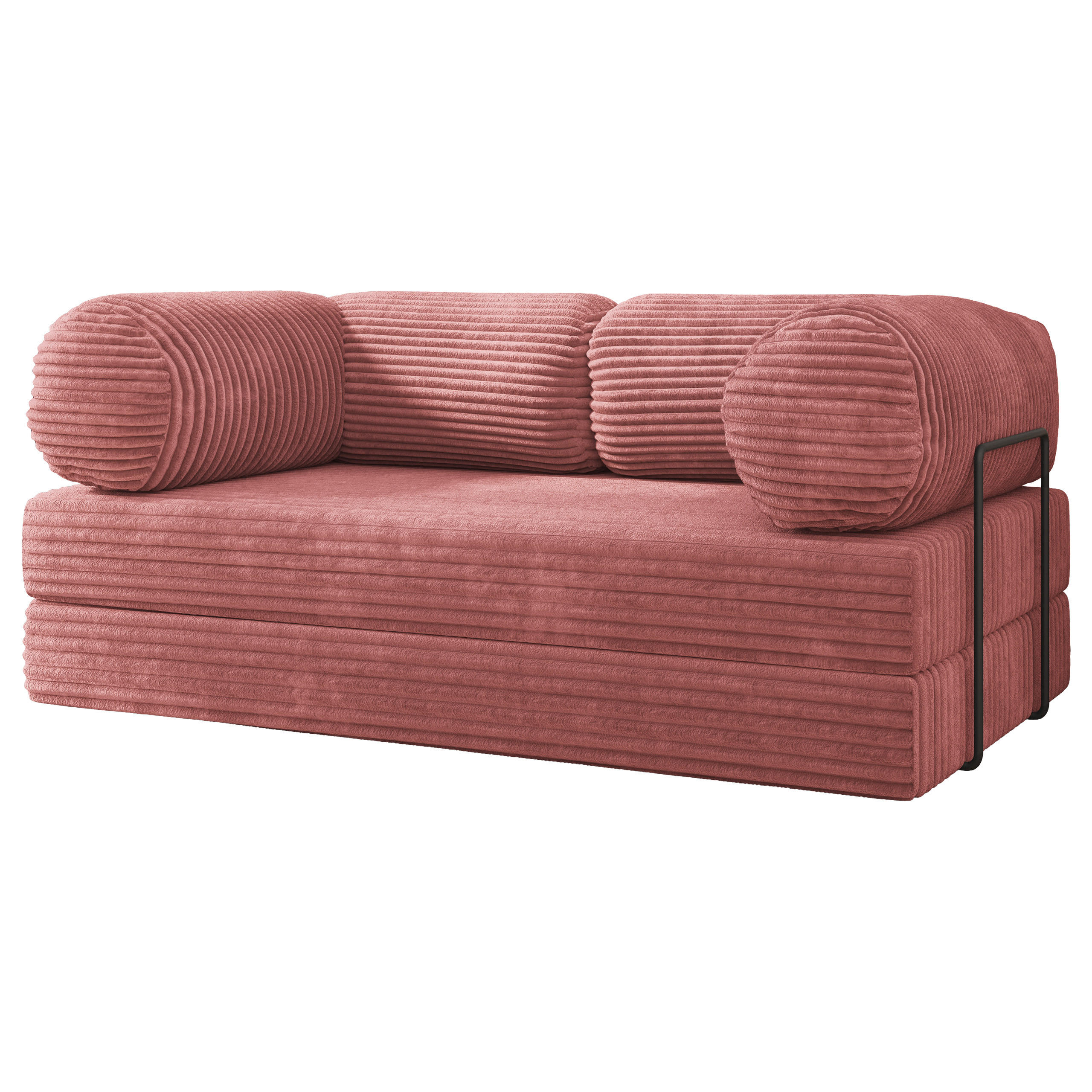 Masseno Bettsofa Rosa 170x68x80 cm