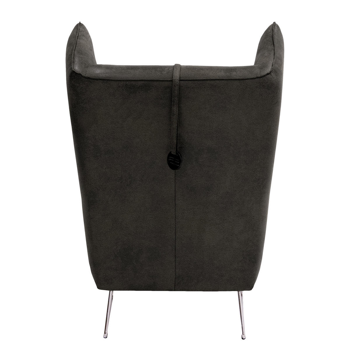 SESSEL - Chromfarben/Anthrazit, Textil/Metall (80/112/92cm) - home24