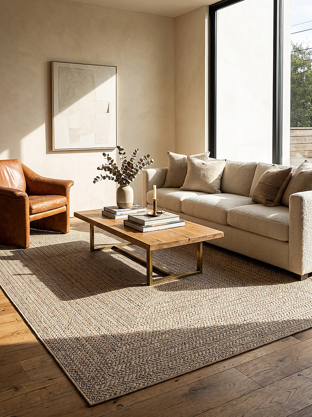TEPPICHLÄUFER Bordüre CORDEV Polypropylen Natur 60 x 180 cm - Beige, Textil (60/180cm) - KADIMA DESIGN