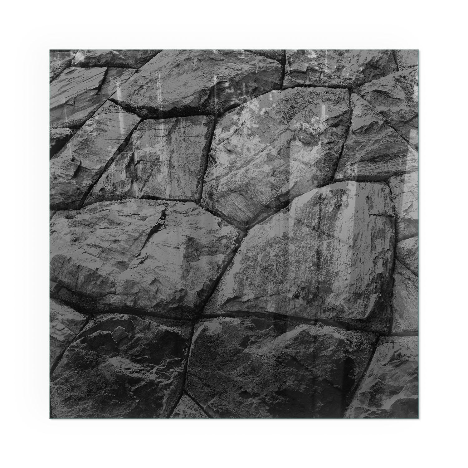 GLASPLATTE für Kamin 60x60 cm - Grau, Glas (60/60/0.4cm) - TULUP