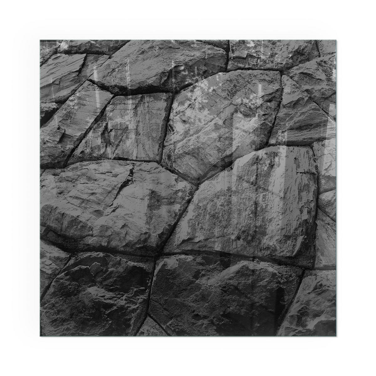 GLASPLATTE für Kamin 60x60 cm - Grau, Glas (60/60/0.4cm) - TULUP