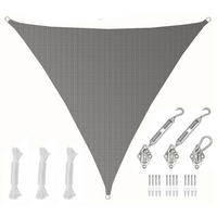 SONNENSEGEL Luftdurchlässig 500 cm Grau - Grau, Kunststoff (500/500cm) - Amanka