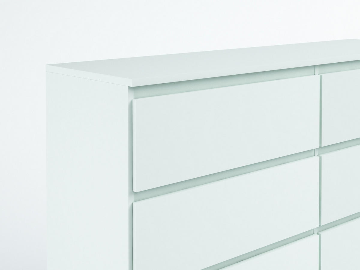 KOMMODE Weiß 100/102/39 - Weiß, Holzwerkstoff (100/102/39cm) - RAUMHIRSCH FURNITURE